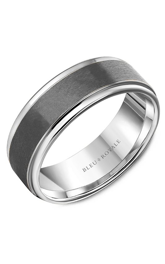 Platinum and Tantalum Gents Wedding Band