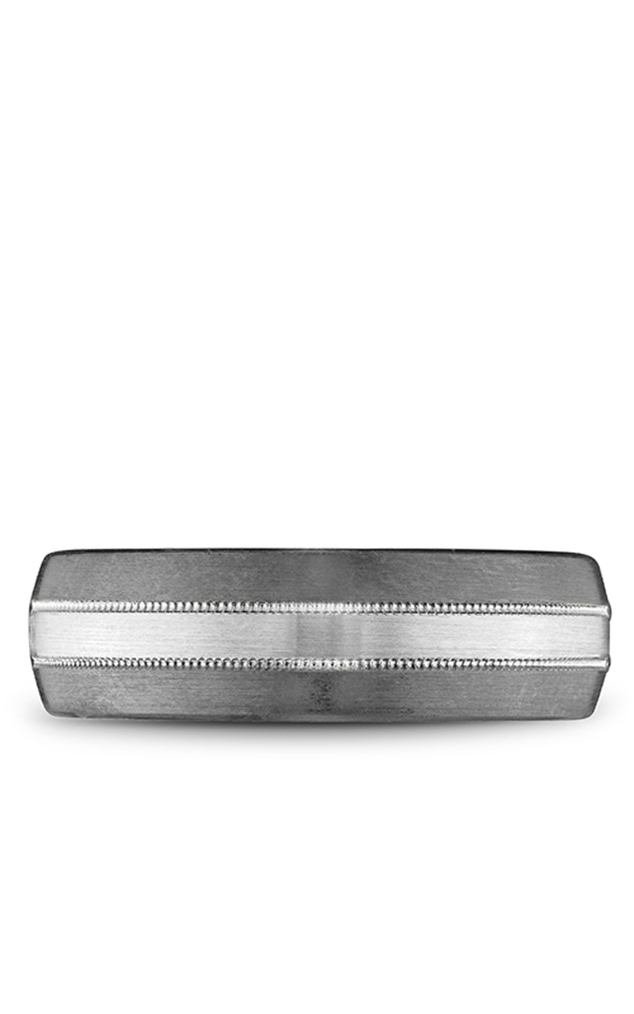 14K White Gold and Tantalum Gents Wedding Band