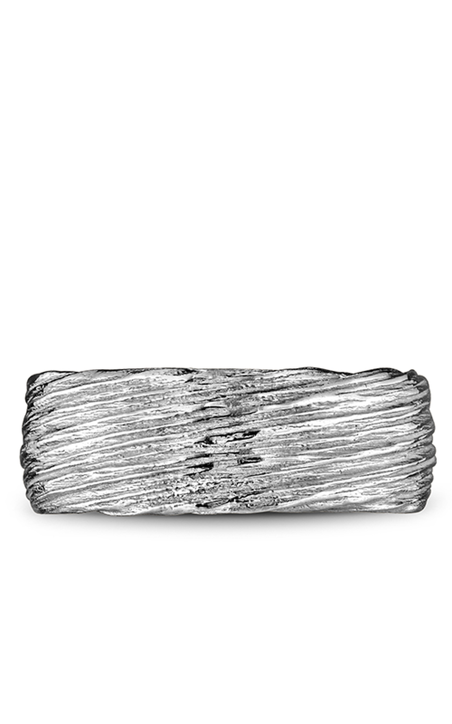 14K White Gold and 14K Yellow Gold Gents Round Wedding Band