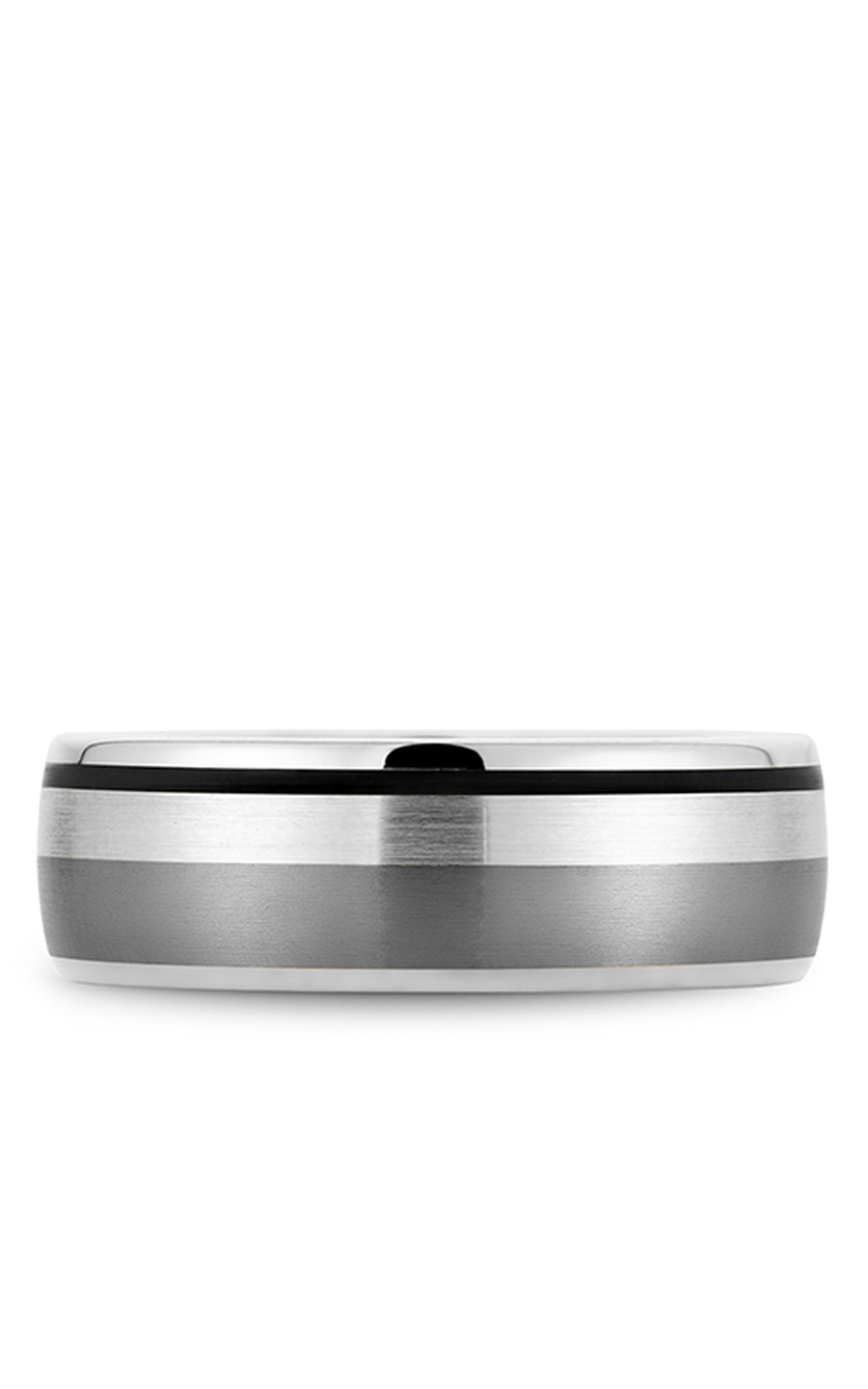 Platinum, Tantalum, and Enamel Gents Wedding Band
