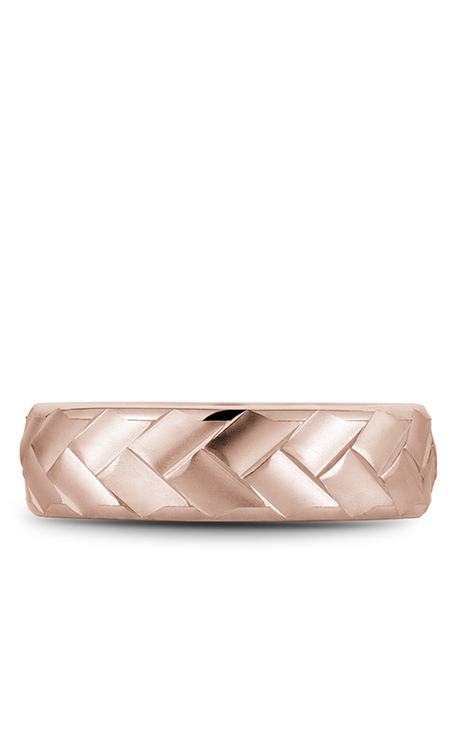14K Rose Gold Gents Wedding Band