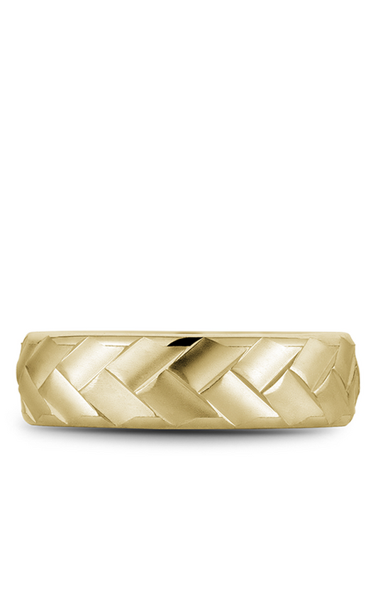 14K Yellow Gold Gents Wedding Band