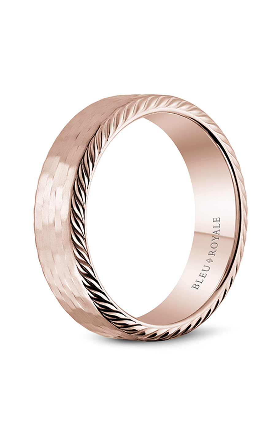 18K Rose Gold Gents Wedding Band