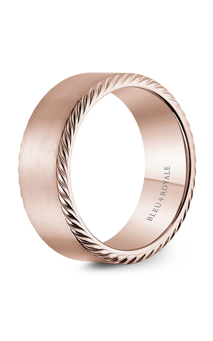 14K Rose Gold Gents Wedding Band