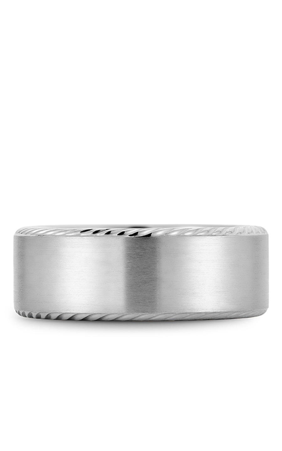 14K White Gold Gents Wedding Band