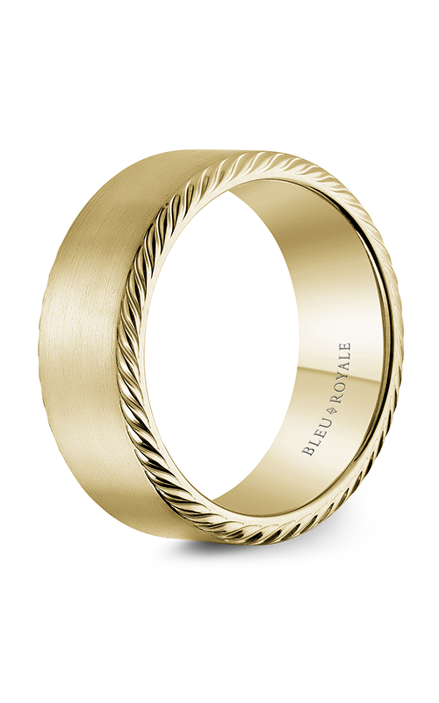 18K Yellow Gold Gents Wedding Band