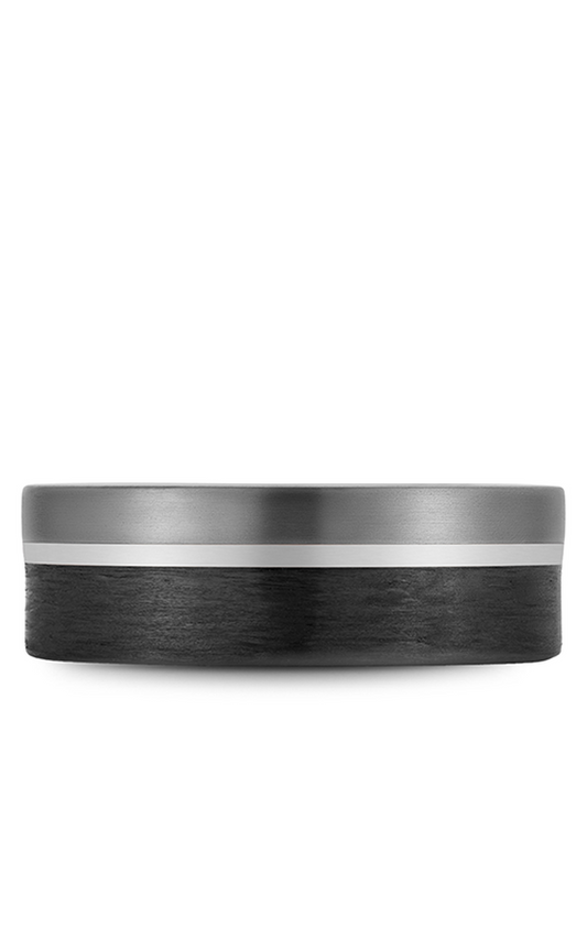 18K White Gold and Tantalum Gents Wedding Band