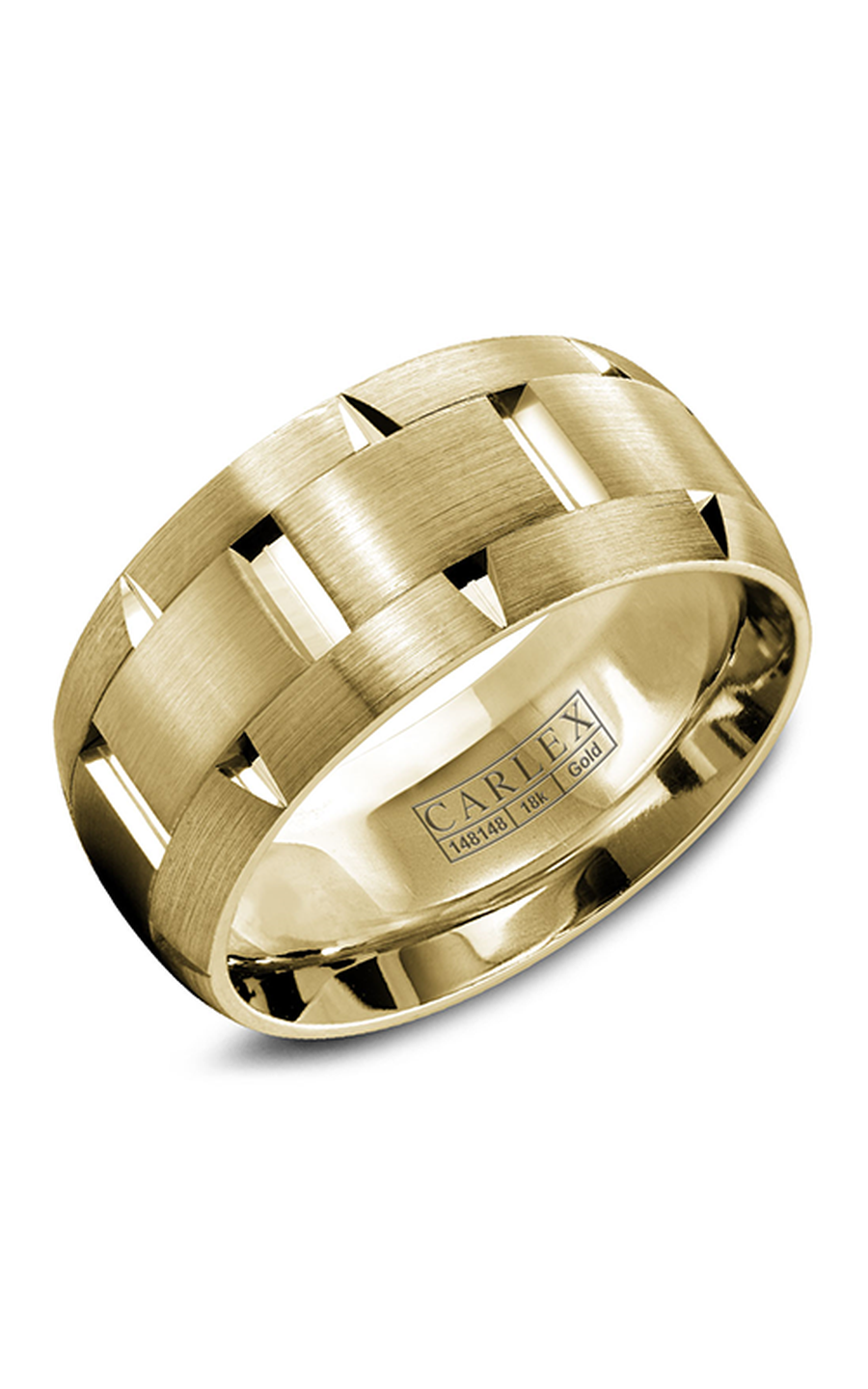 18K Yellow Gold Gents Wedding Band