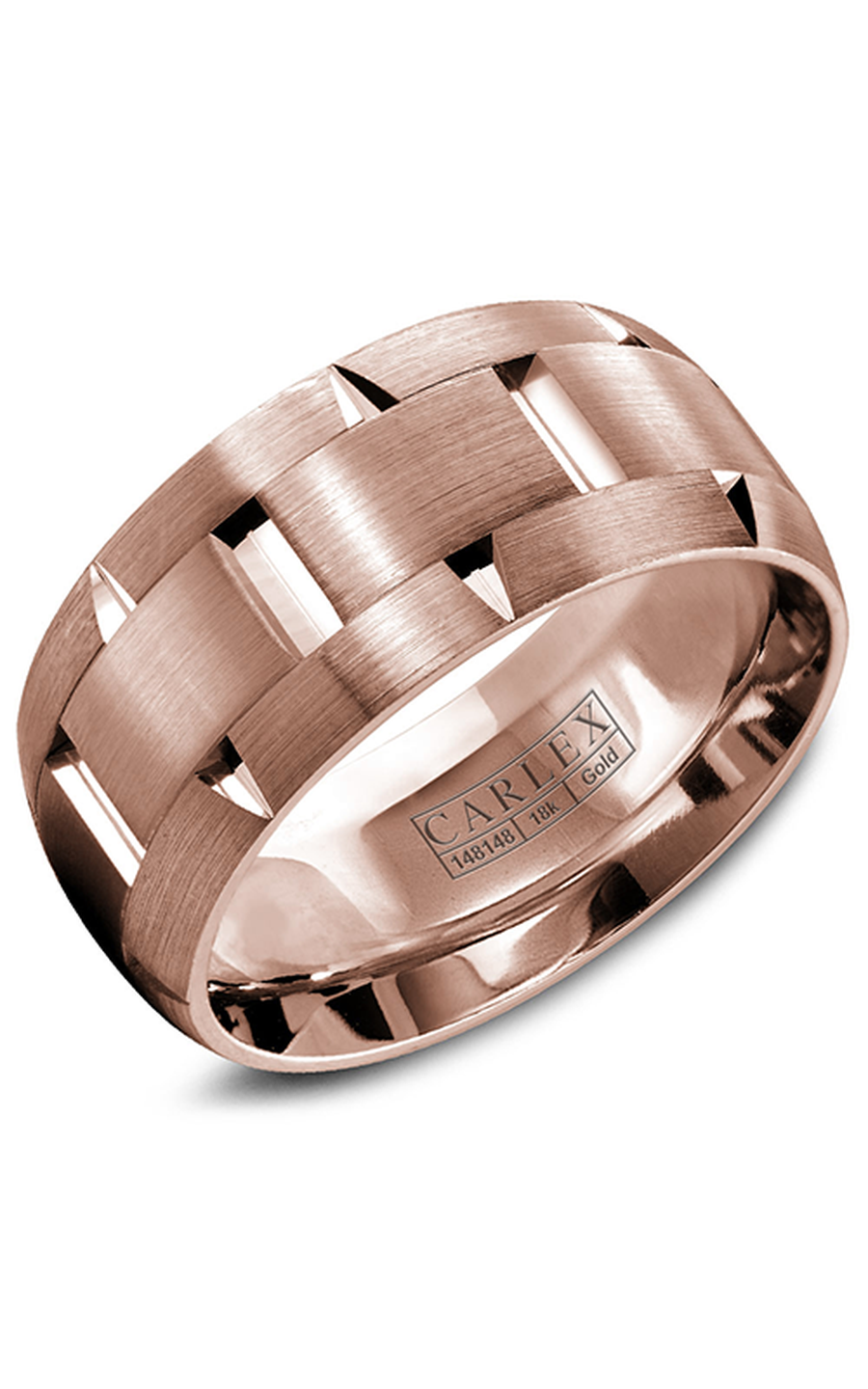 18K Rose Gold Gents Wedding Band