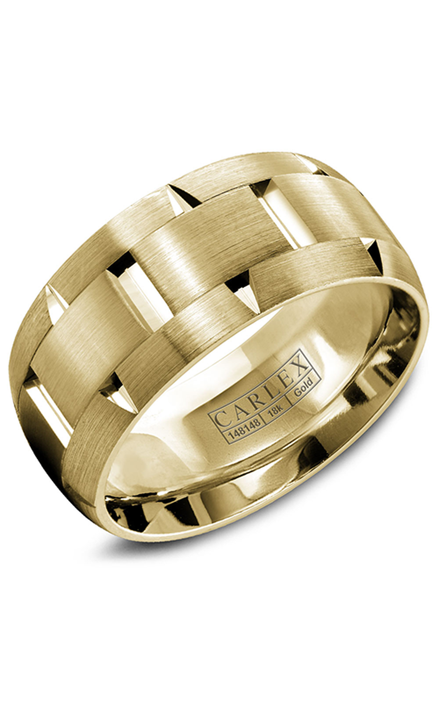 14K Yellow Gold Gents Wedding Band