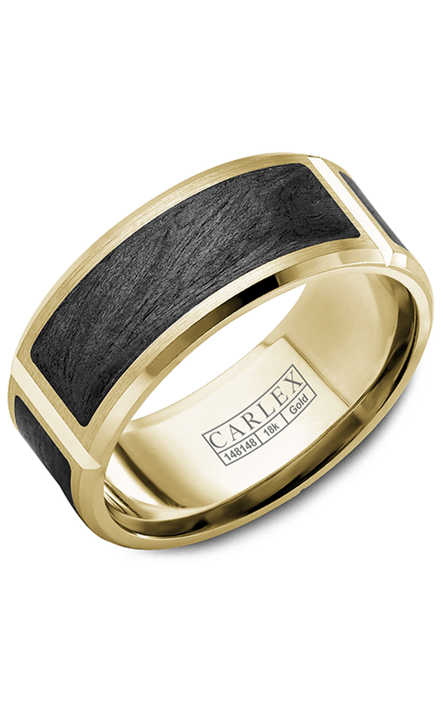 14K Yellow Gold Gents Wedding Band