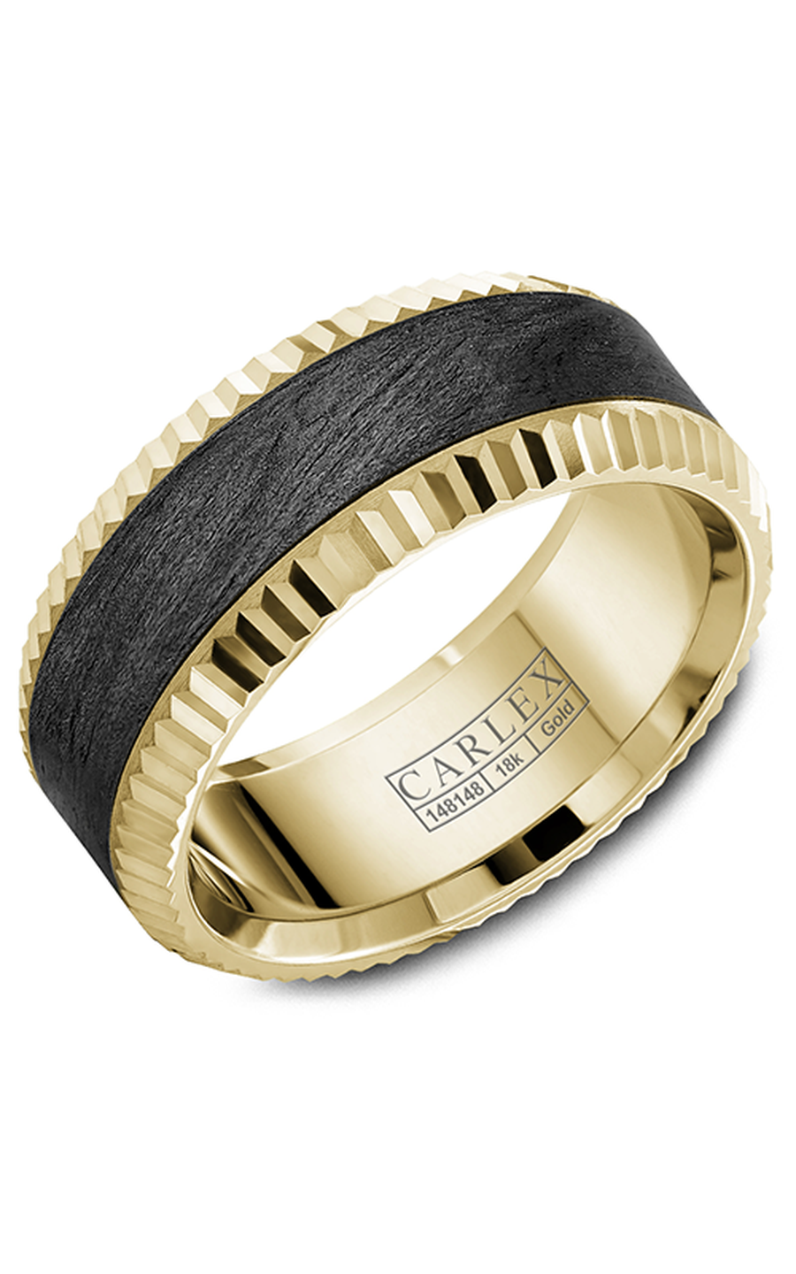 14K Yellow Gold Gents Wedding Band