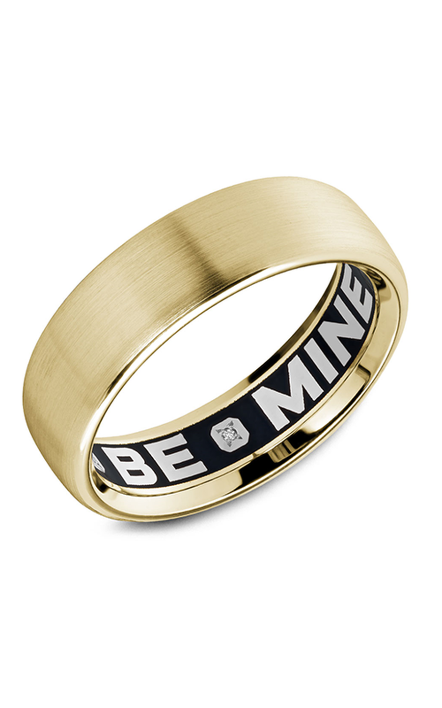 18K Yellow Gold Gents Round Wedding Band