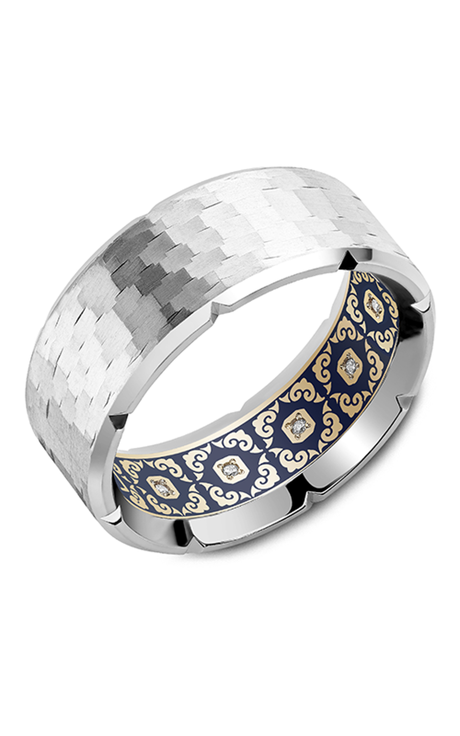 Platinum (950) Gents Round Wedding Band