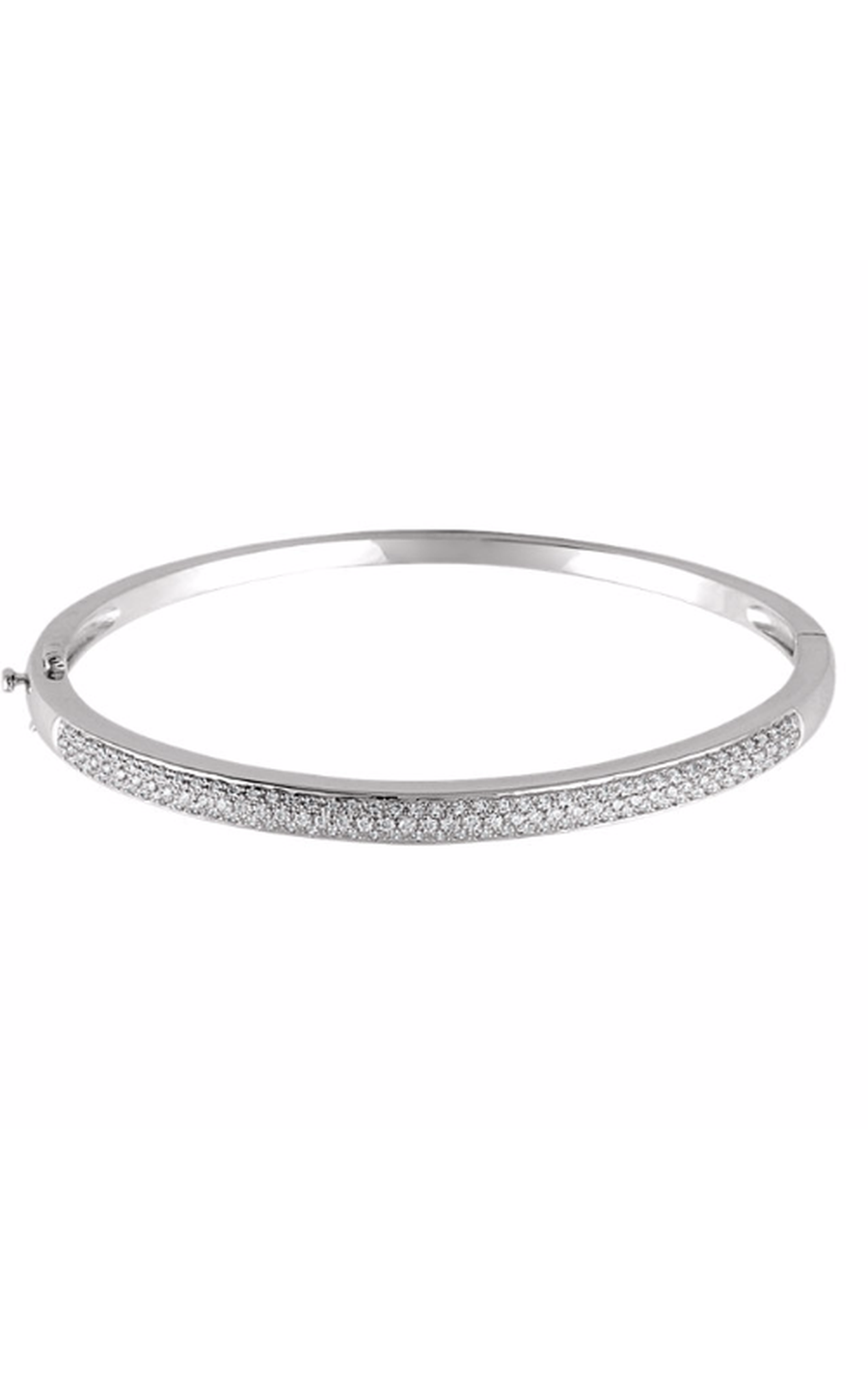 14K White Gold Diamond Bracelet