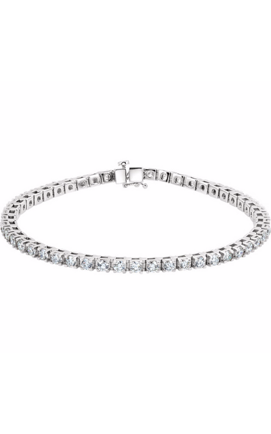 Stuller Diamond Bracelet 67520, Platinum, 4.50 ct