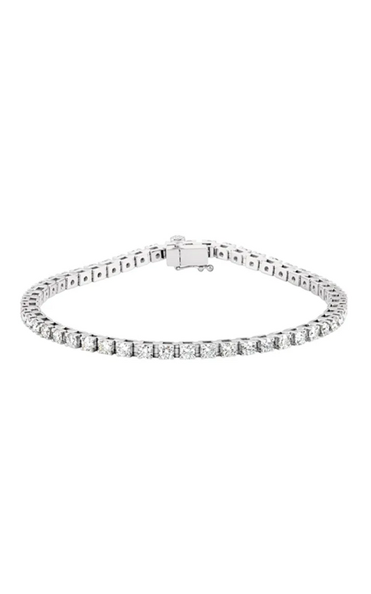 Stuller Diamond Bracelet 67396, 14K White Gold, 3.50 ct