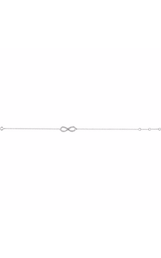 Stuller Diamond Bracelet 651087, 14K White Gold, 0.17 ct