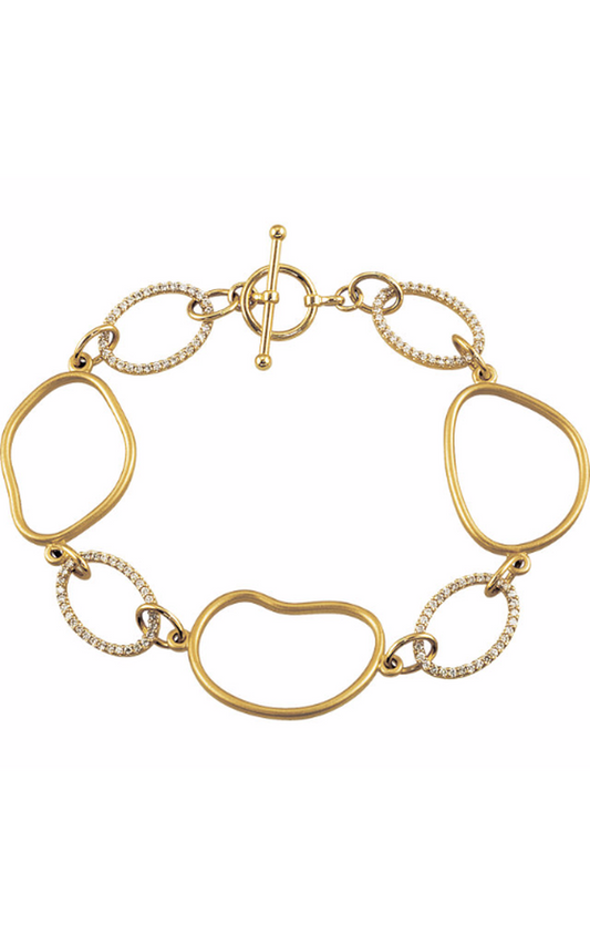Stuller Diamond Bracelet BRC741, 14K White Gold, 0.63 ct