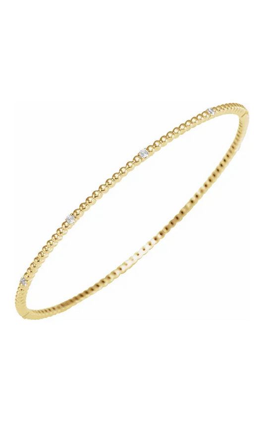 Stuller Diamond Bracelet BRC889, , 14K Yellow Gold, 0.33 ct