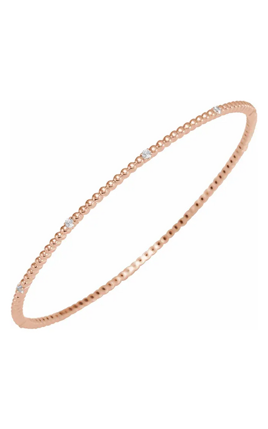 Stuller Diamond Bracelet BRC889, 14K Rose Gold, 0.33 ct