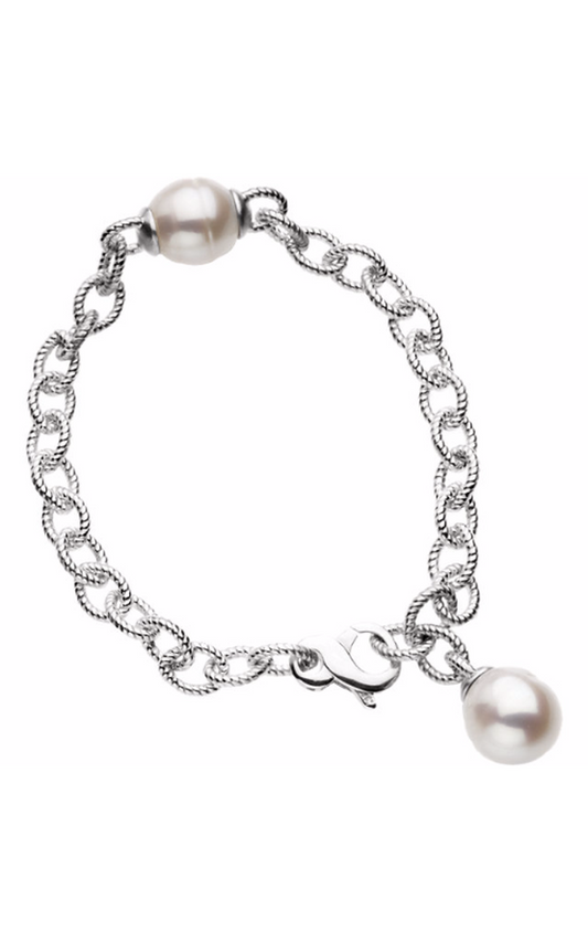 Stuller Pearl Bracelet 66506, Sterling Silver (925)