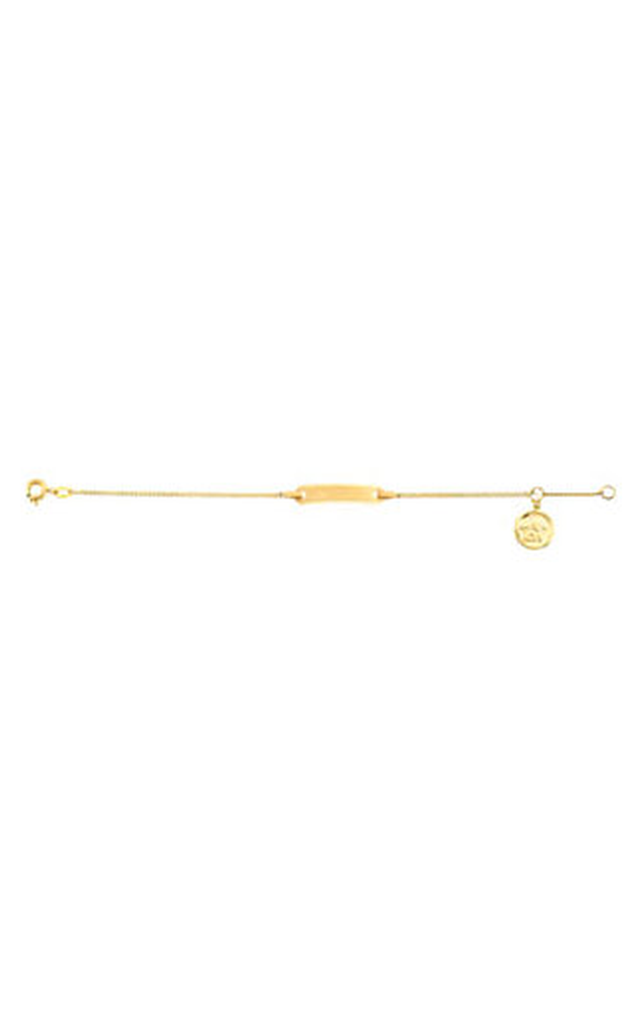 14K Yellow Gold Chain and Charms Bracelet