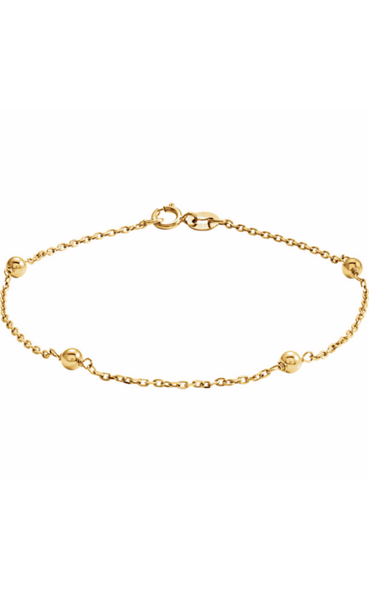 Stuller Youth Bracelet 19773, 14K Yellow Gold