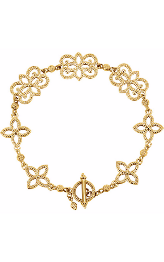 Stuller Metal Bracelets BRC752, 14K Yellow Gold