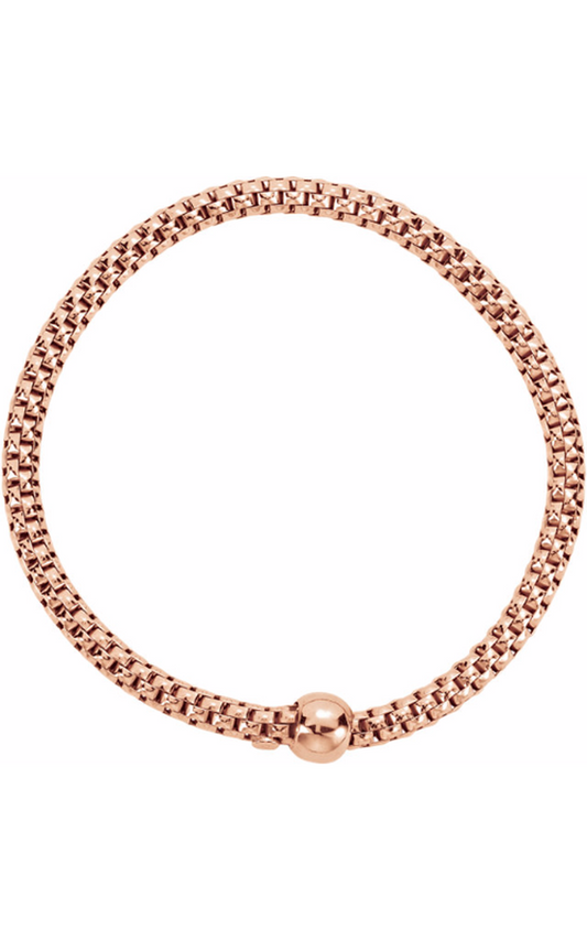 Stuller Metal Bracelets 650908, 14K Rose Gold Plated Sterling Silver (925)
