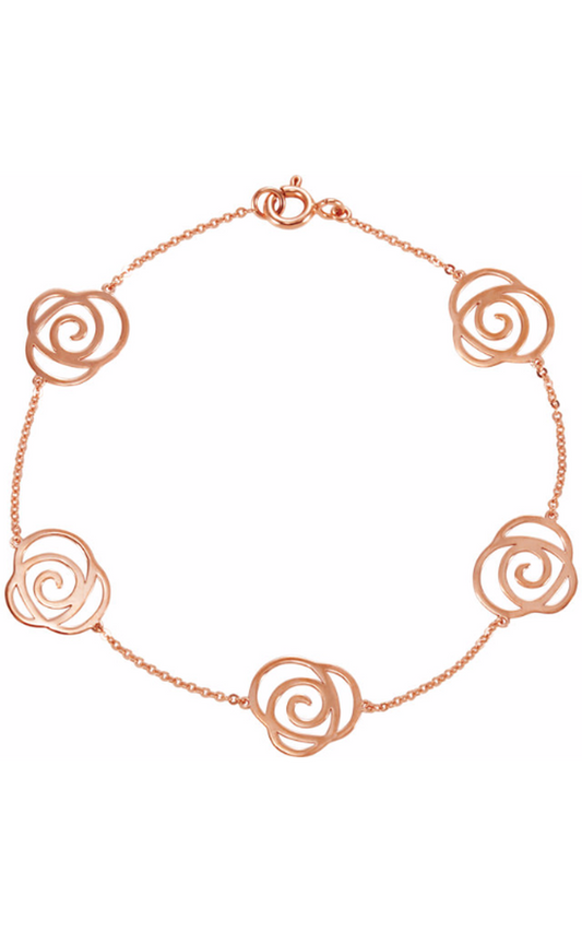 Stuller Metal Bracelets 650102, 14K Rose Gold