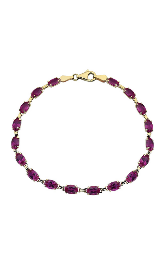 Stuller Gemstone Bracelet 651539, 14K Yellow Gold