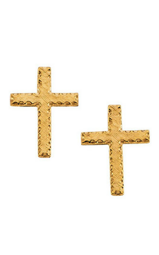 14K Yellow Gold Religious and Symbolic Earrings