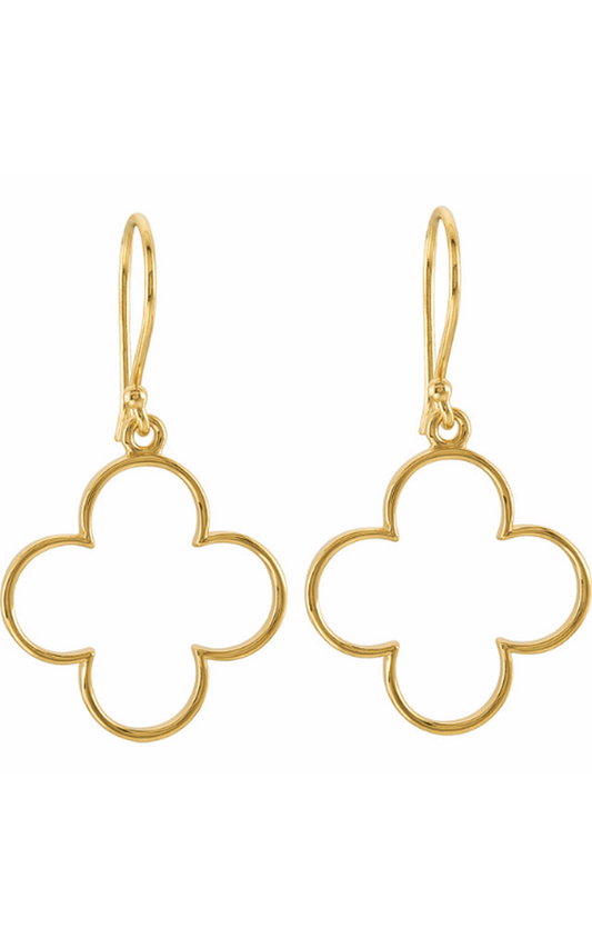 14K Yellow Geometric Earrings