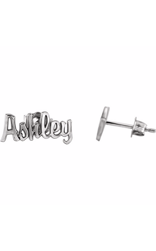 Sterling Silver (925) Metal and Stud Earring