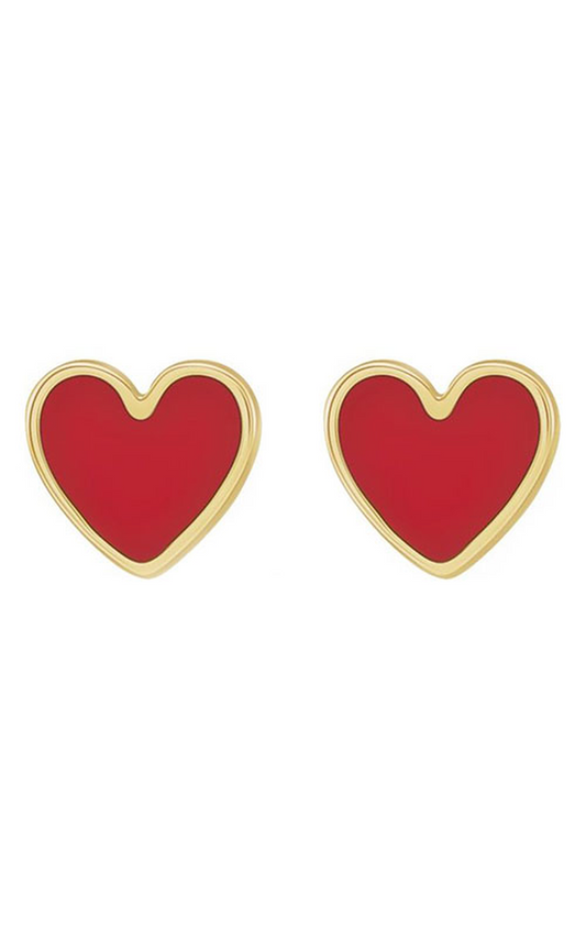 14K Yellow Gold and Enamel Jubilee Earring
