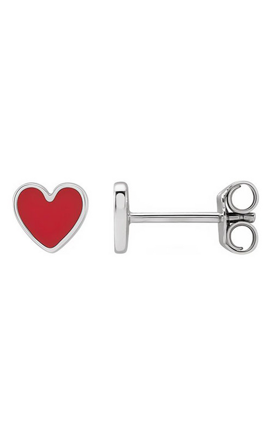 Sterling Silver (925) and Enamel Jubilee Earring