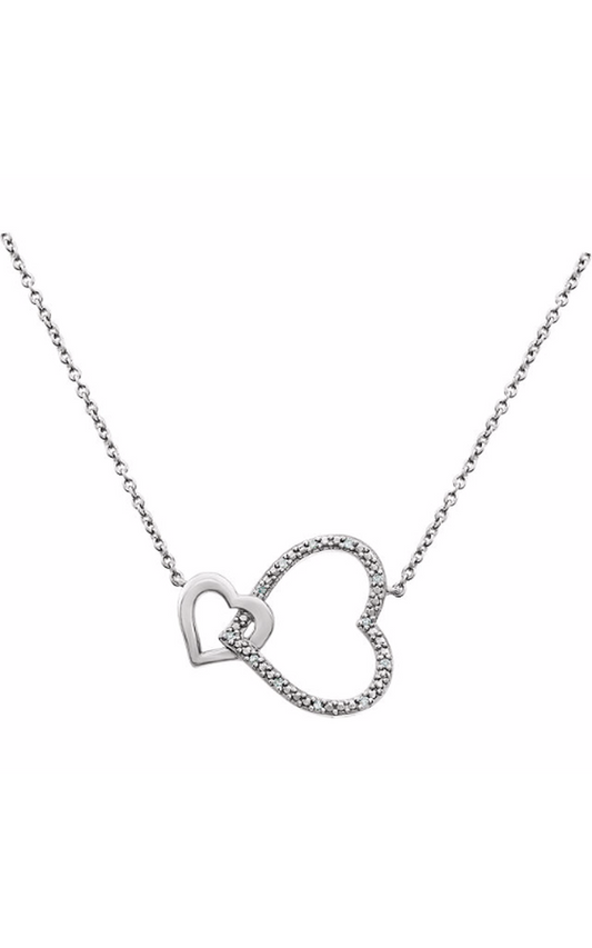 Sterling Silver (925) Diamond Necklace