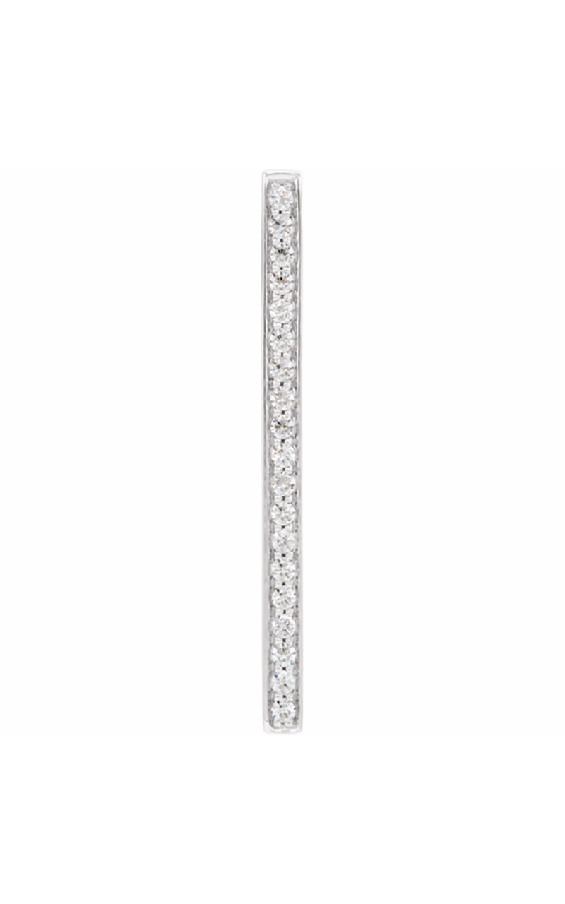 14K White Gold Diamond Necklace