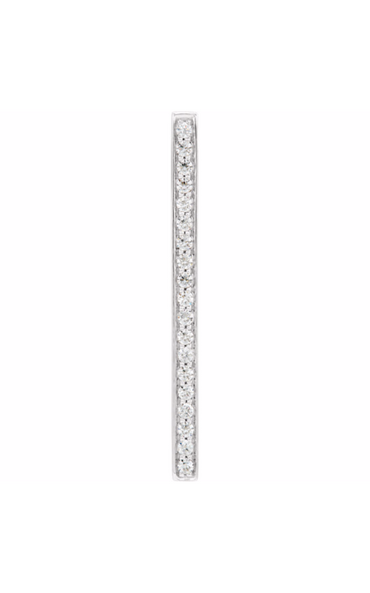 14K White Gold Diamond Necklace