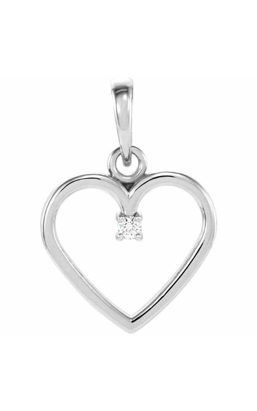 14K White Gold Diamond Necklace