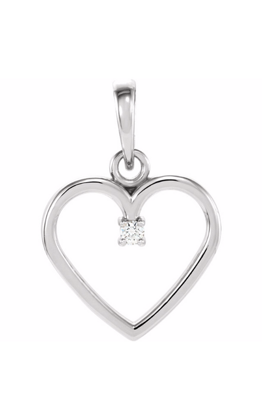 14K White Gold Diamond Necklace
