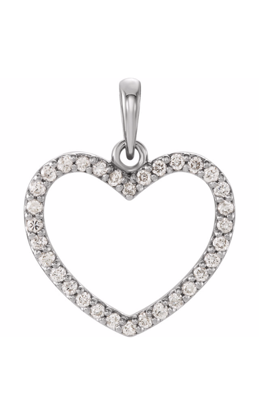 14K White Gold Diamond Necklace