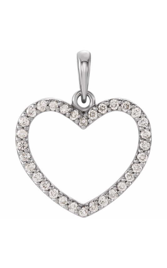 14K White Gold Diamond Necklace