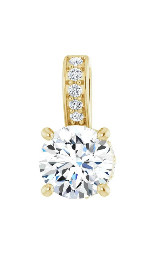 14K Yellow Gold Diamond Necklace