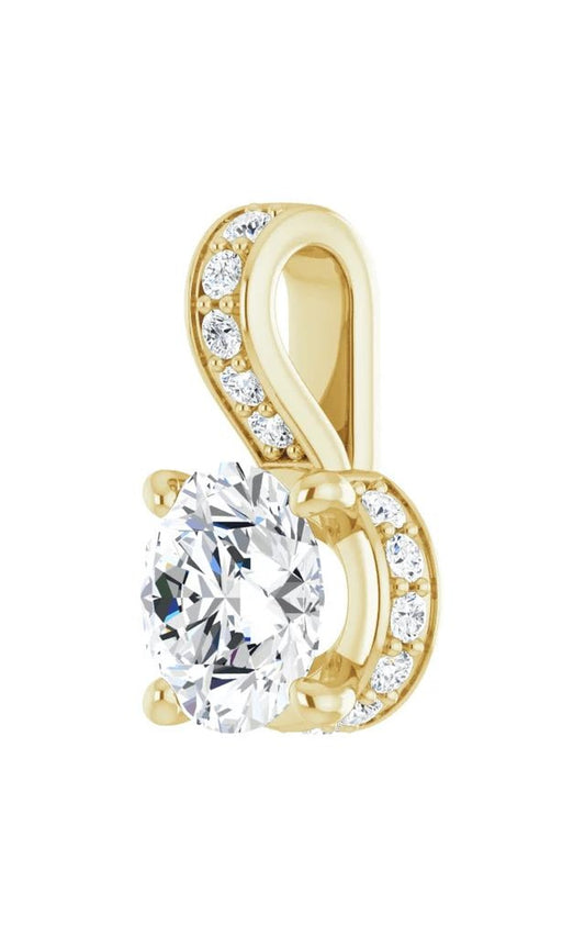 14K Yellow Gold Diamond Necklace