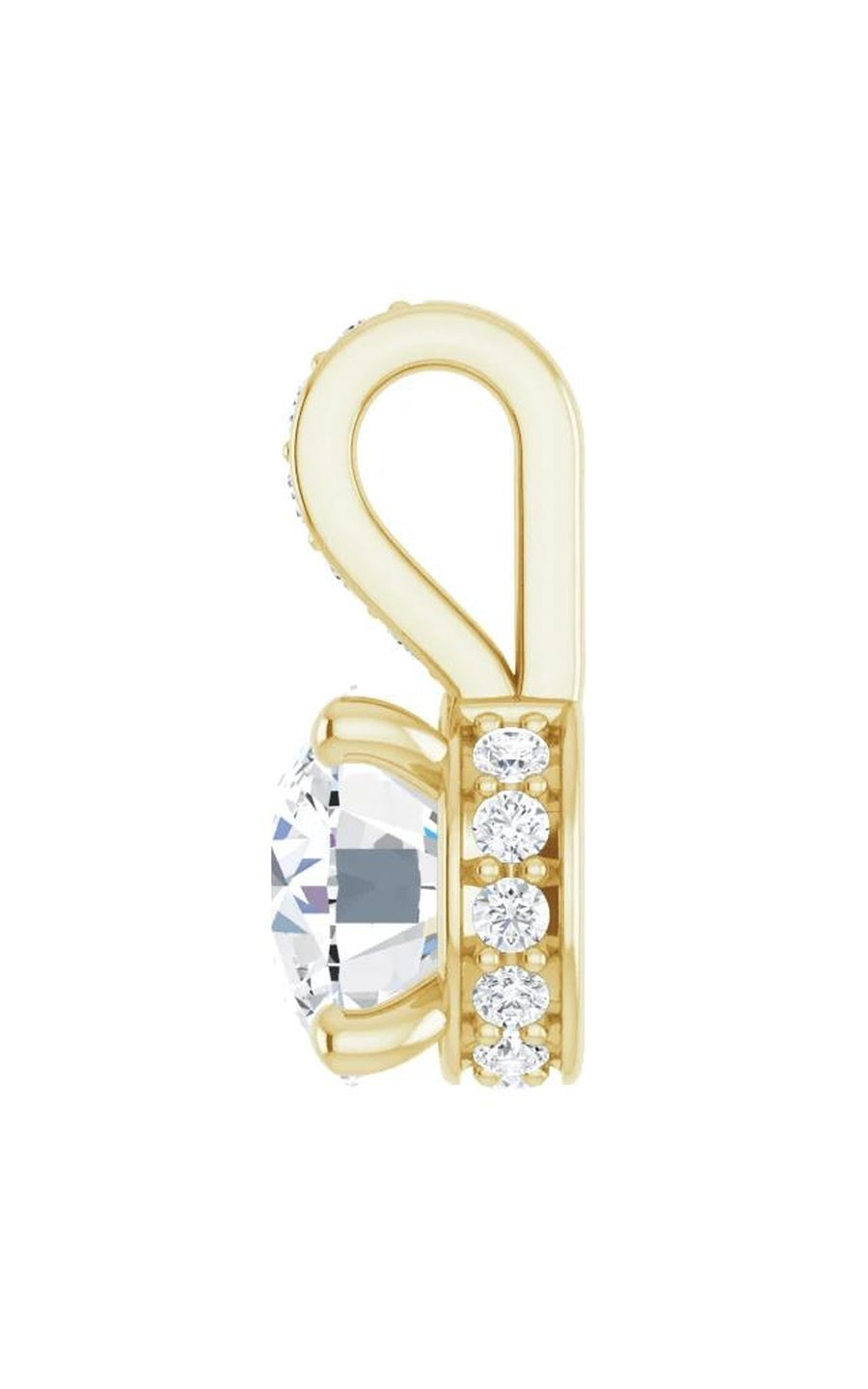 14K Yellow Gold Diamond Necklace
