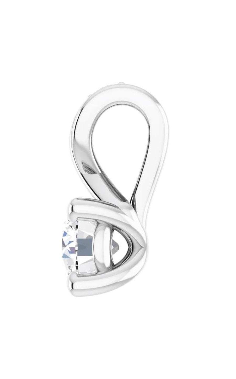 14K White Gold Diamond Necklace
