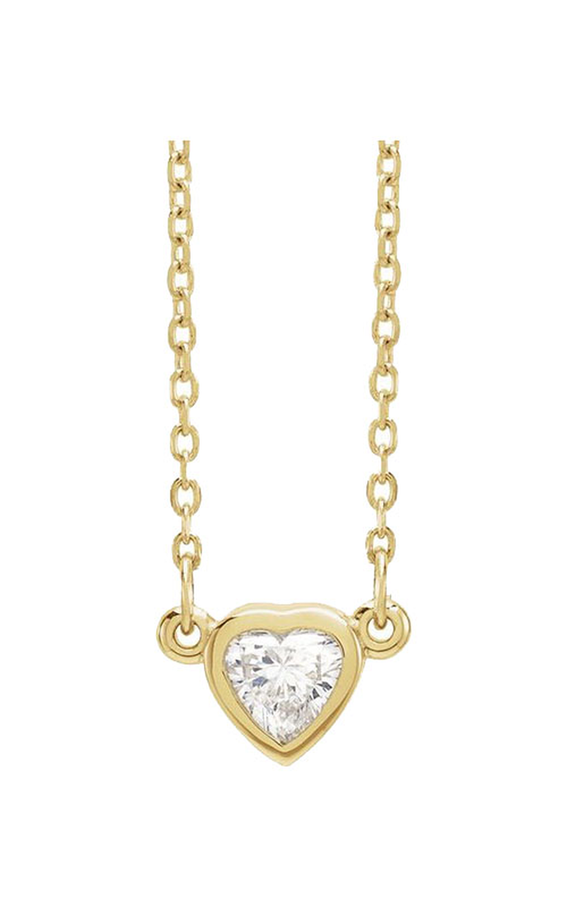 14K Yellow Gold Diamond Necklace