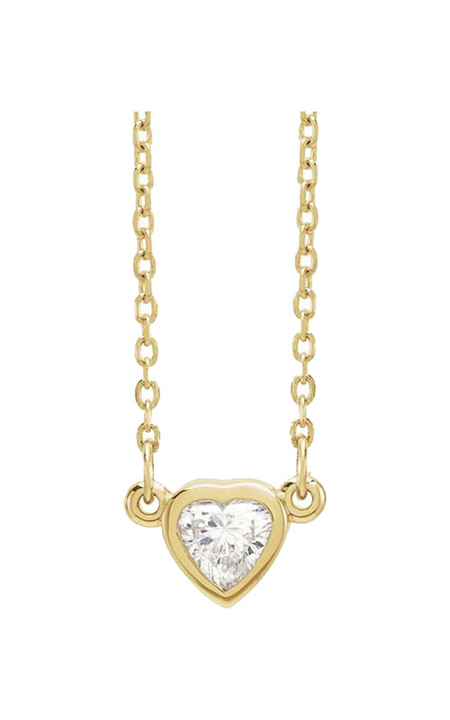 14K Yellow Gold Diamond Necklace